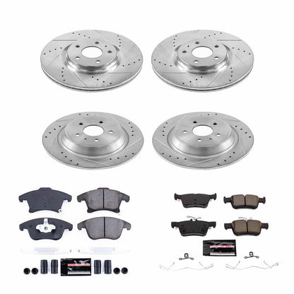 PowerStop Front & Rear Z23 Evolution Sport Brake Kit | Ford Fusion (2020) (K8534)