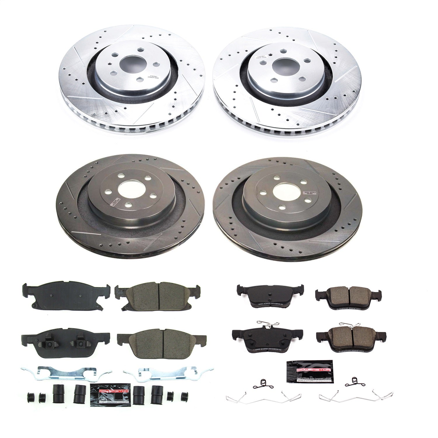 PowerStop Front and Rear Z23 Evolution Brake Kit | Ford Edge (2019–2022) (K8535)