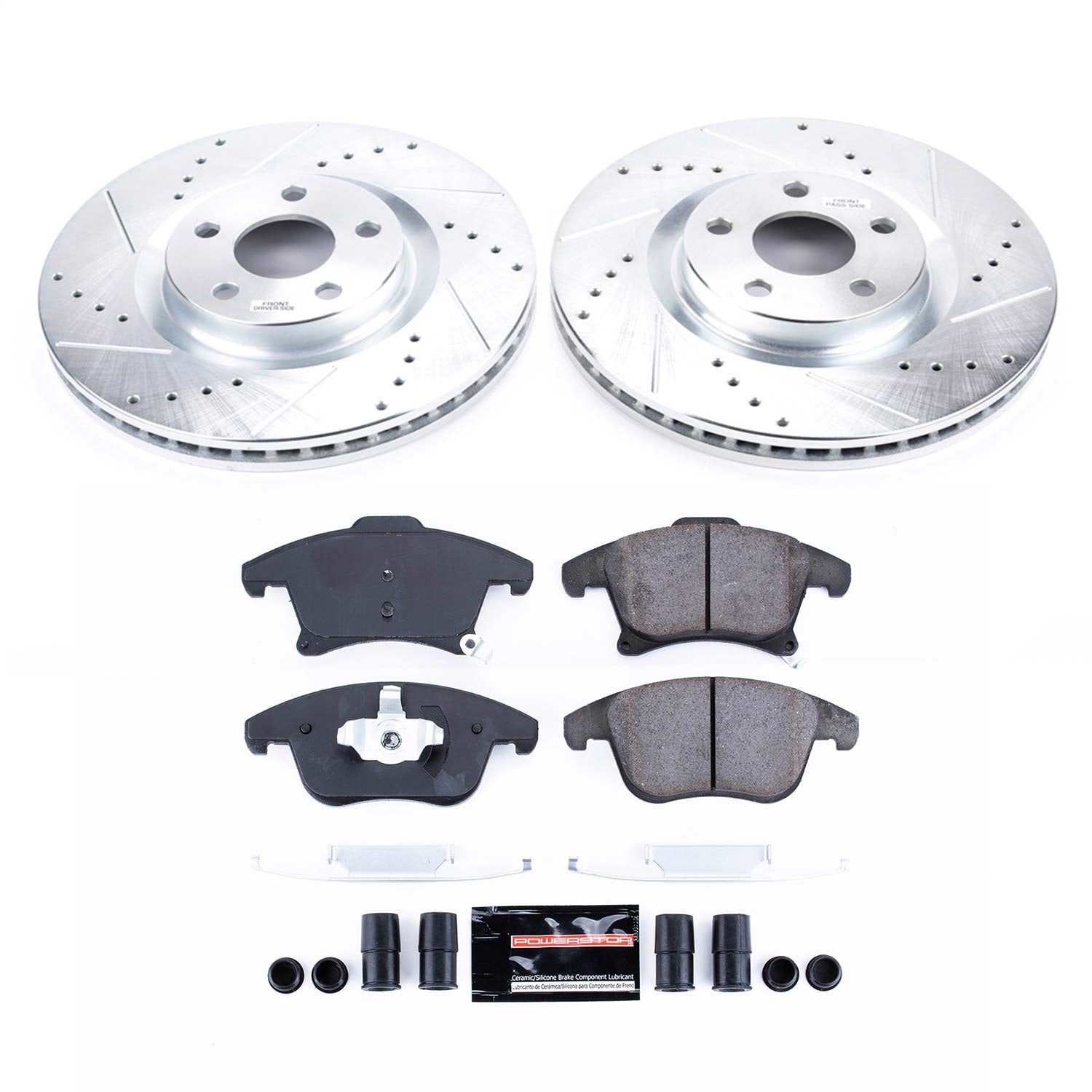 PowerStop Front Z23 Evolution Sport Brake Kit | Ford Police Responder Hybrid (2019–2020) (K8540)
