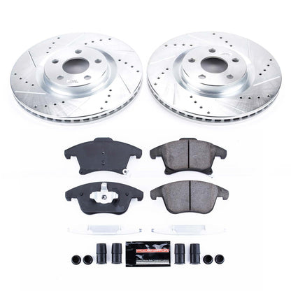 PowerStop Front Z23 Evolution Sport Brake Kit | Ford Police Responder Hybrid (2019–2020) (K8540)