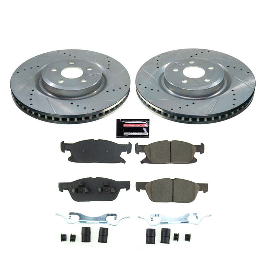 PowerStop Front Z23 Evolution Brake Kit | Ford Edge (2019–2022) (K8542)