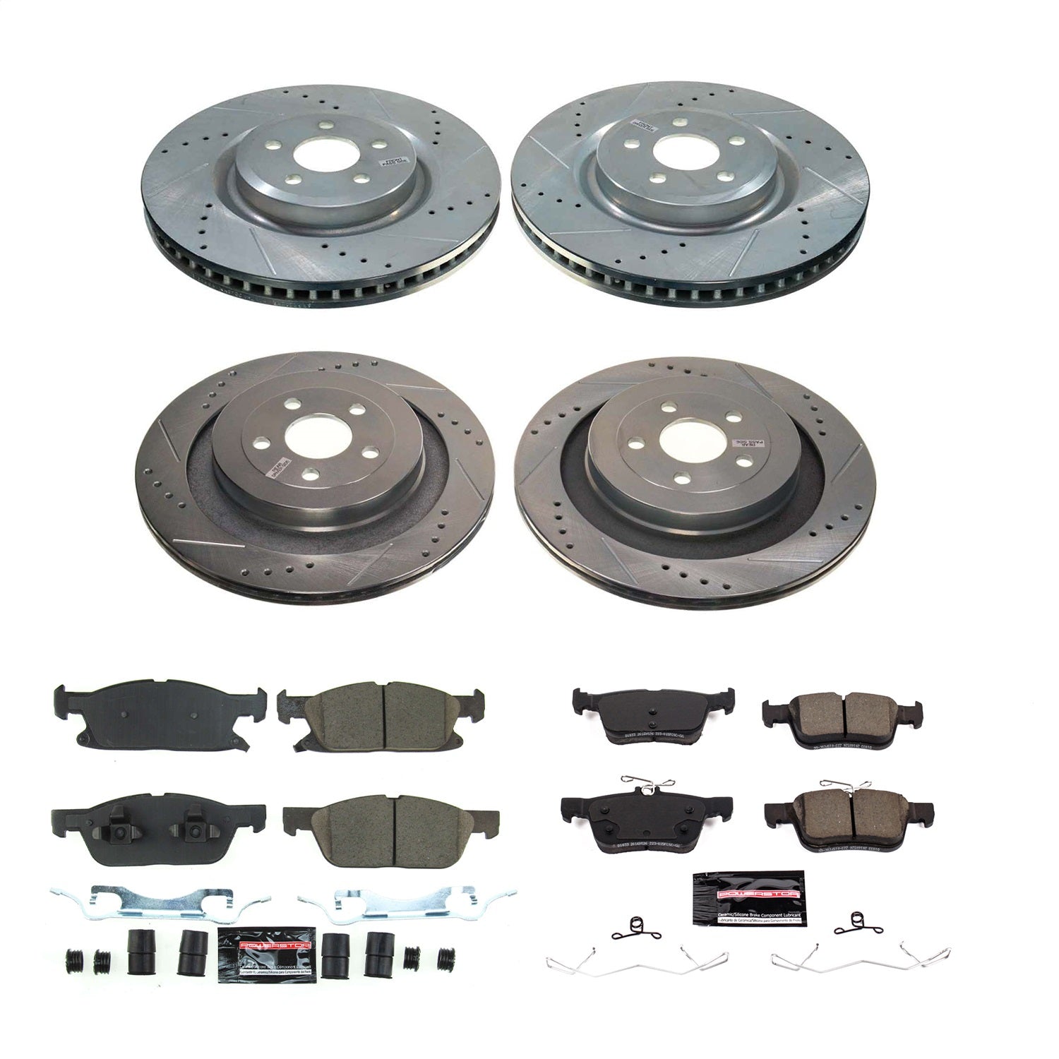 PowerStop Front and Rear Z23 Evolution Brake Kit | Ford Edge (2019–2022) (K8543)