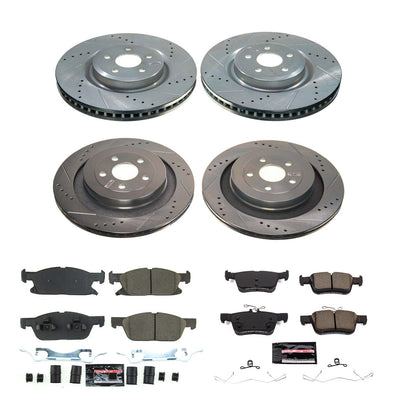 PowerStop Front and Rear Z23 Evolution Brake Kit | Ford Edge (2019–2022) (K8543)