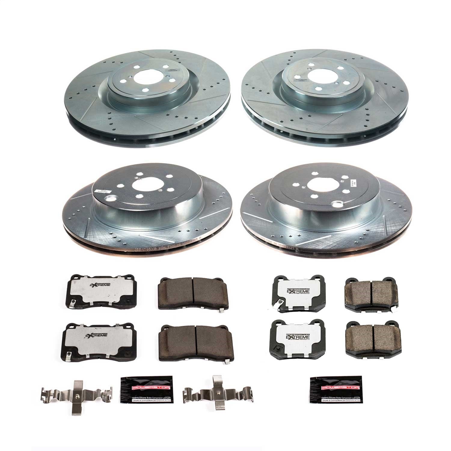 PowerStop Front & Rear Z26 Street Warrior Brake Kit w/ Calipers | Toyota 86 (2020) (K8611-26)