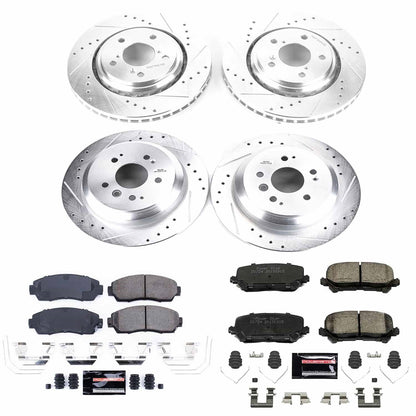 PowerStop Front & Rear Z23 Evolution Sport Brake Kit | Honda Passport (2019–2020) (K8613)