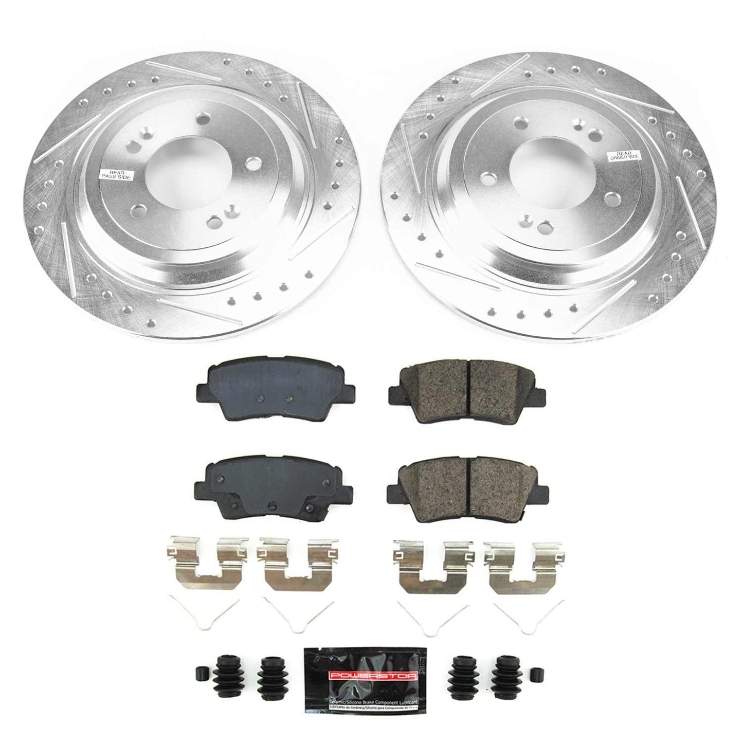 PowerStop Rear Z23 Evolution Brake Kit | Hyundai Nexo (2019–2021) (K8619)