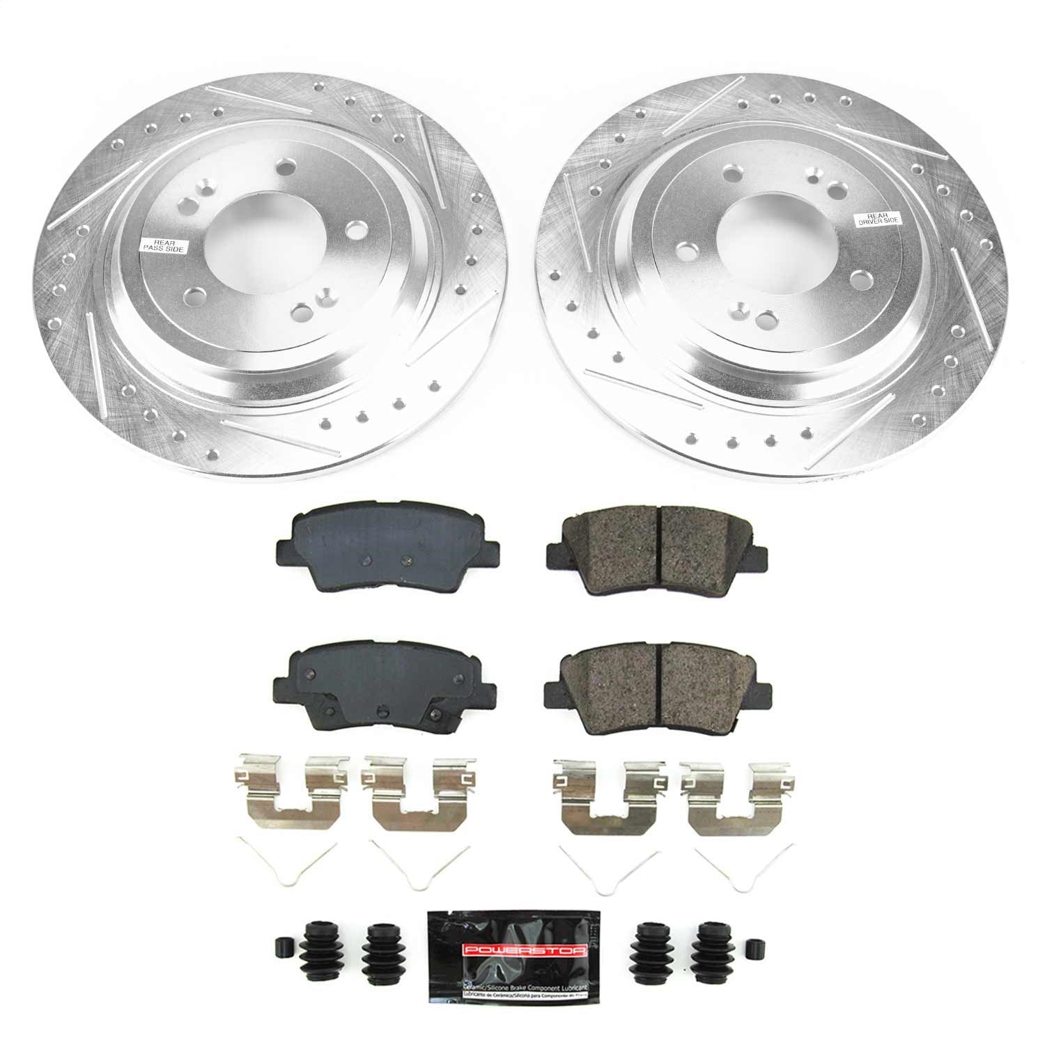 PowerStop Rear Z23 Evolution Brake Kit | Hyundai Nexo (2019–2021) (K8619)