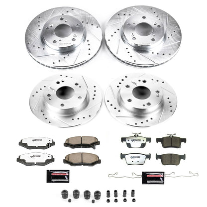 PowerStop Front and Rear Z26 Street Brake Kit | Honda Civic 2020–2021 (K8620-26)