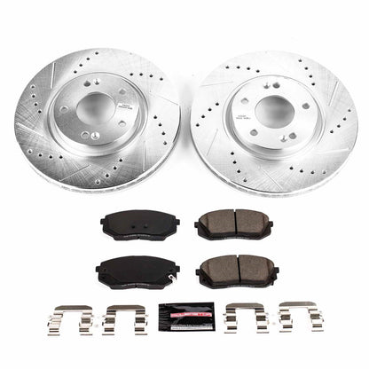 PowerStop Front Z23 Evolution Sport Brake Kit | Kia Optima (2017) (K8621)