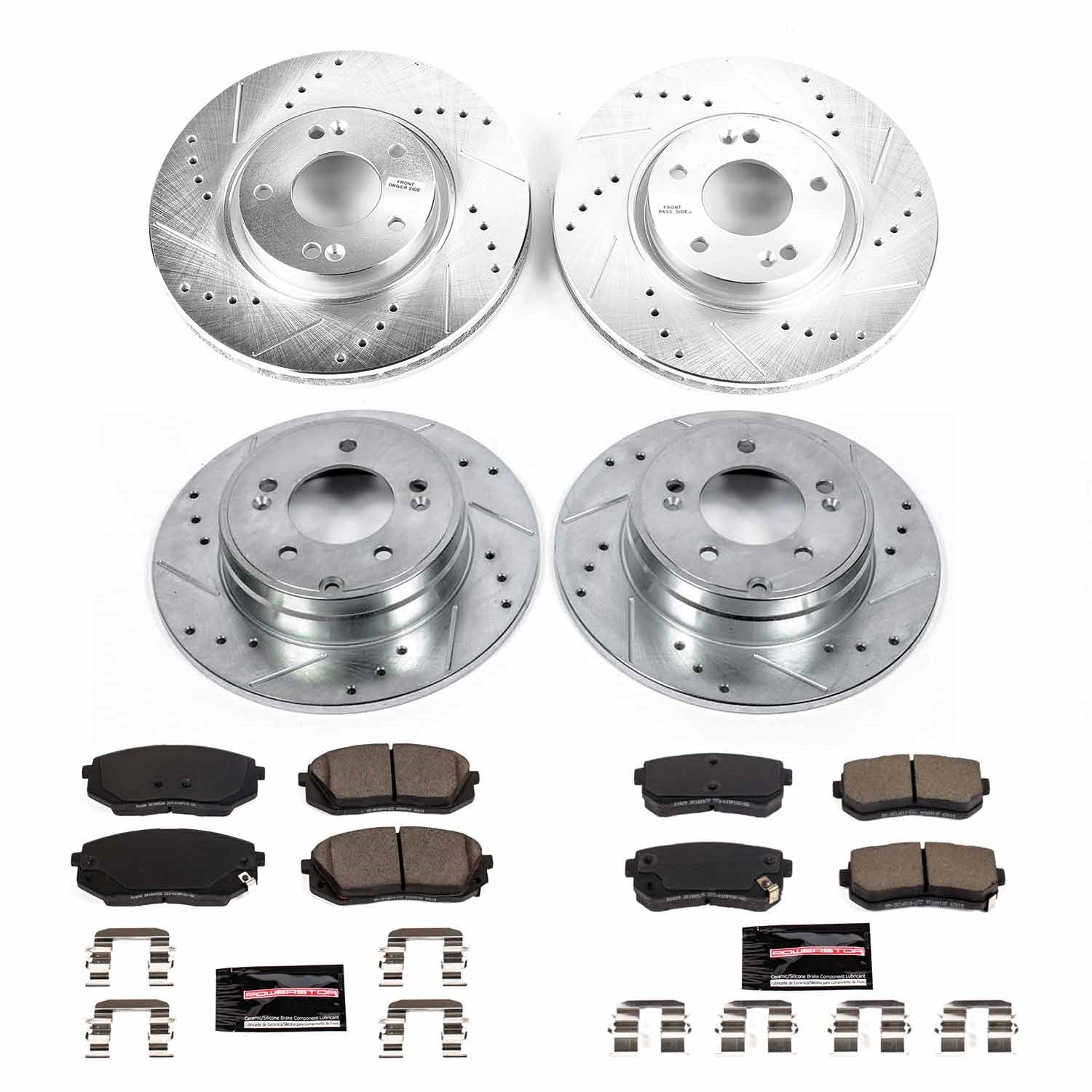 PowerStop Front & Rear Z23 Evolution Sport Brake Kit | Kia Optima (2017) (K8628)