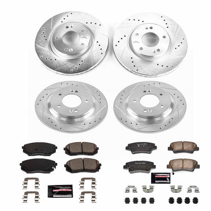 PowerStop Front & Rear Z23 Evolution Sport Brake Kit | Kia Optima (2017) (K8629)