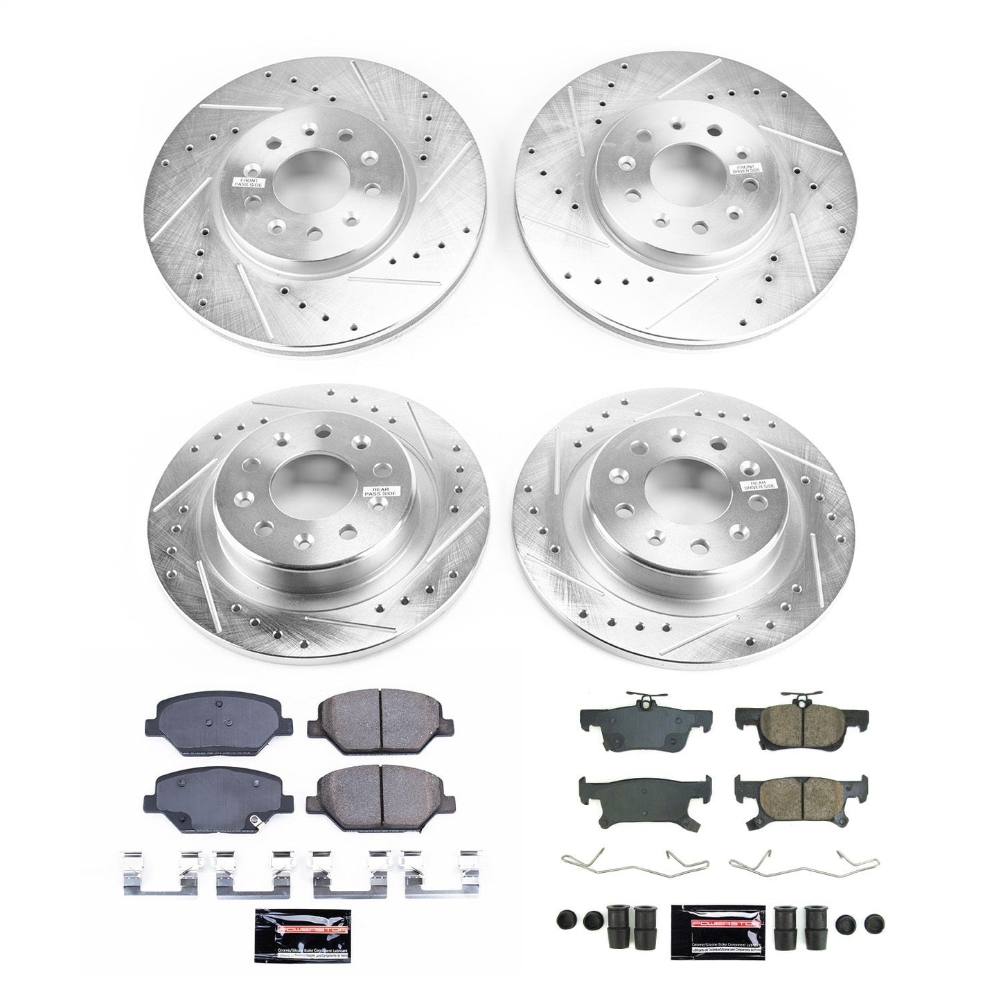 PowerStop Front & Rear Z23 Evolution Brake Kit | Buick Envision (2017–2018) (K8632)