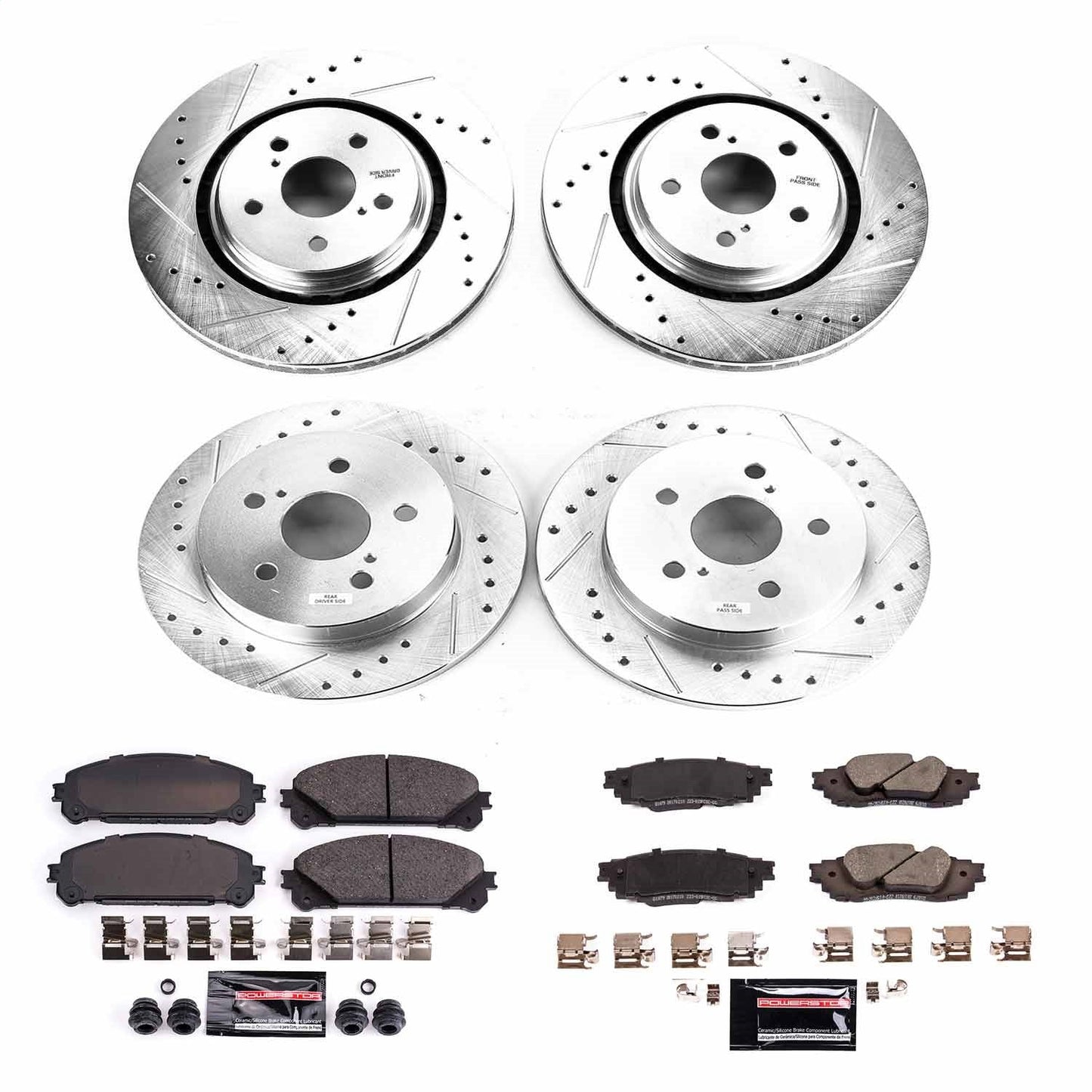 PowerStop Front & Rear Z23 Evolution Sport Brake Kit | Toyota Avalon (2020–2021) (K8633)