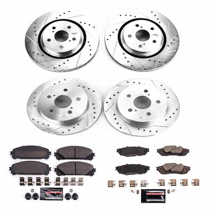 PowerStop Front & Rear Z23 Evolution Sport Brake Kit | Toyota Avalon (2020–2021) (K8633)