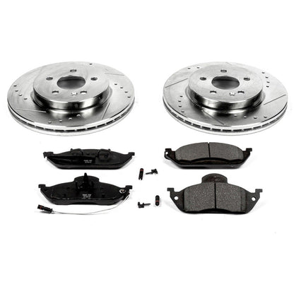 PowerStop Front Z23 Evolution Sport Brake Kit | Mercedes-Benz ML320 (1998–2003) (K864)