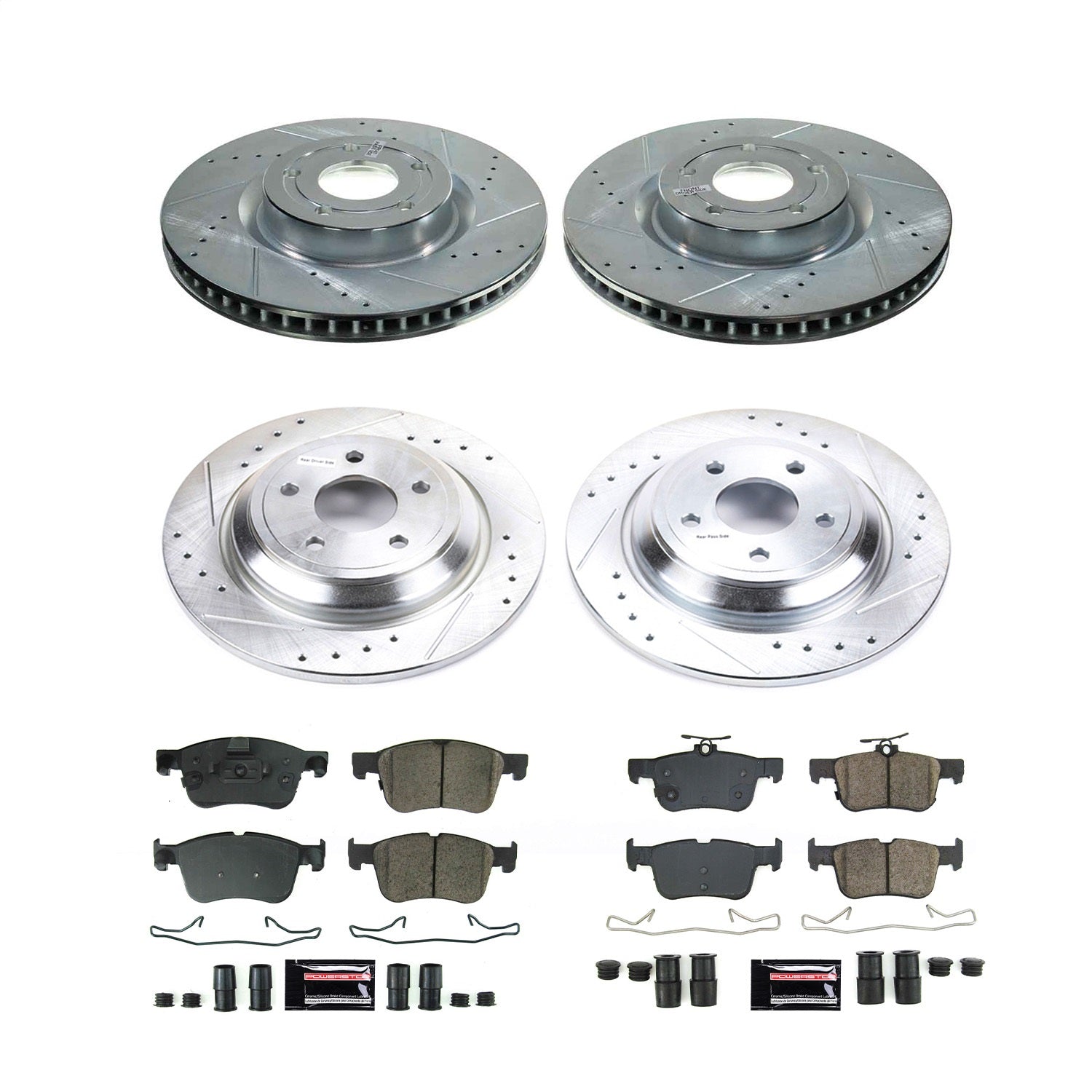 PowerStop Front & Rear Z23 Evolution Brake Kit | Lincoln Corsair (2020–2021) (K8644)