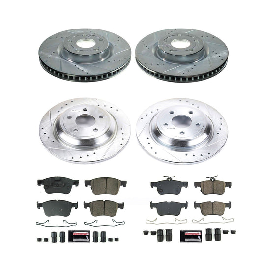 PowerStop Front & Rear Z23 Evolution Brake Kit | Lincoln Corsair (2020–2021) (K8644)