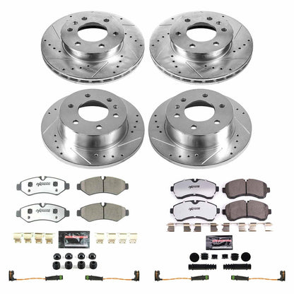 PowerStop Front & Rear Z36 Truck & Tow Brake Kit | Mercedes-Benz Sprinter 3500 (2020) (K8659-36)
