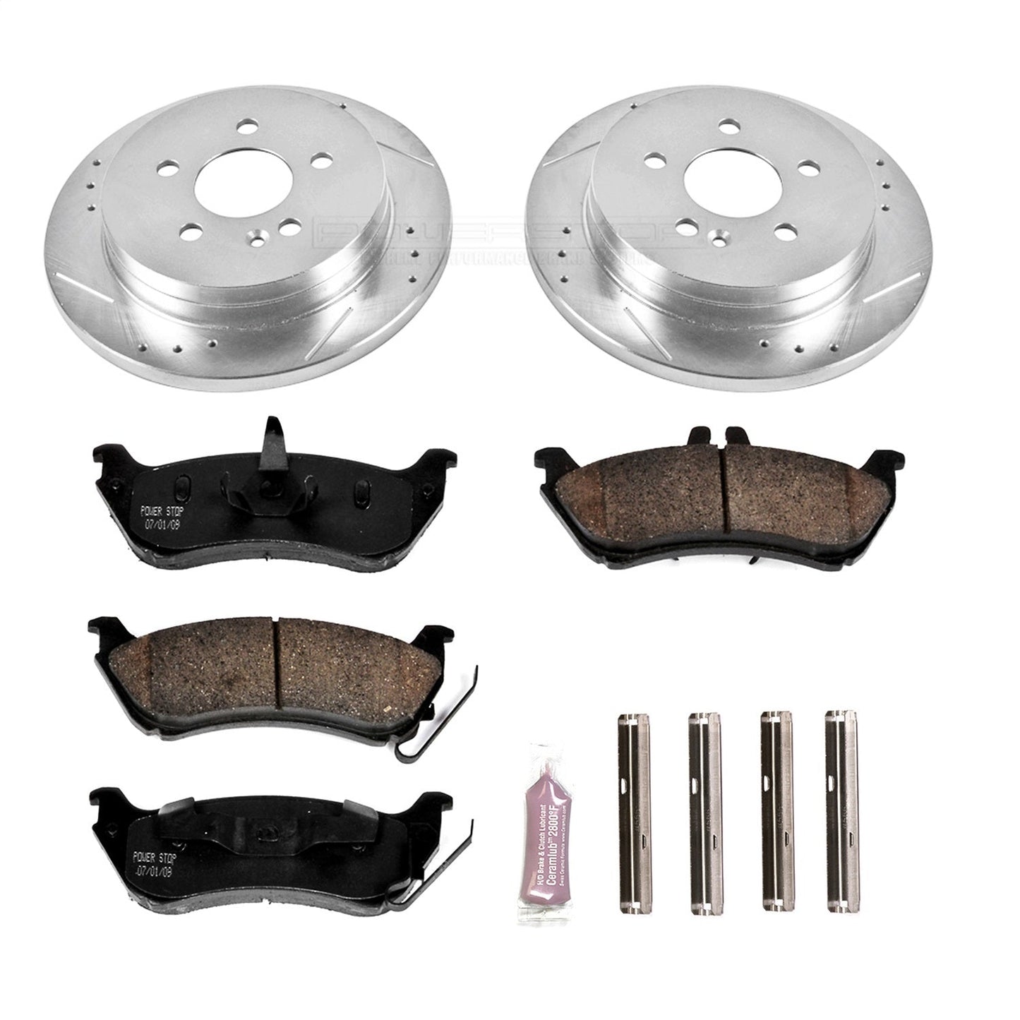 PowerStop Rear Z23 Evolution Sport Brake Kit | Mercedes-Benz ML320 (1998–2003) (K866)