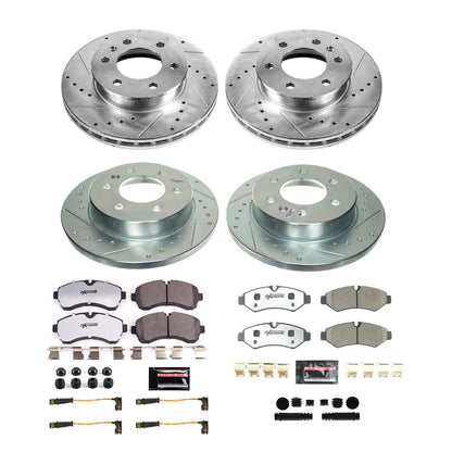 PowerStop Front and Rear Z36 Truck & Tow Brake Kit | Mercedes-Benz Sprinter 2500 (2019–2021) (K8660-36)