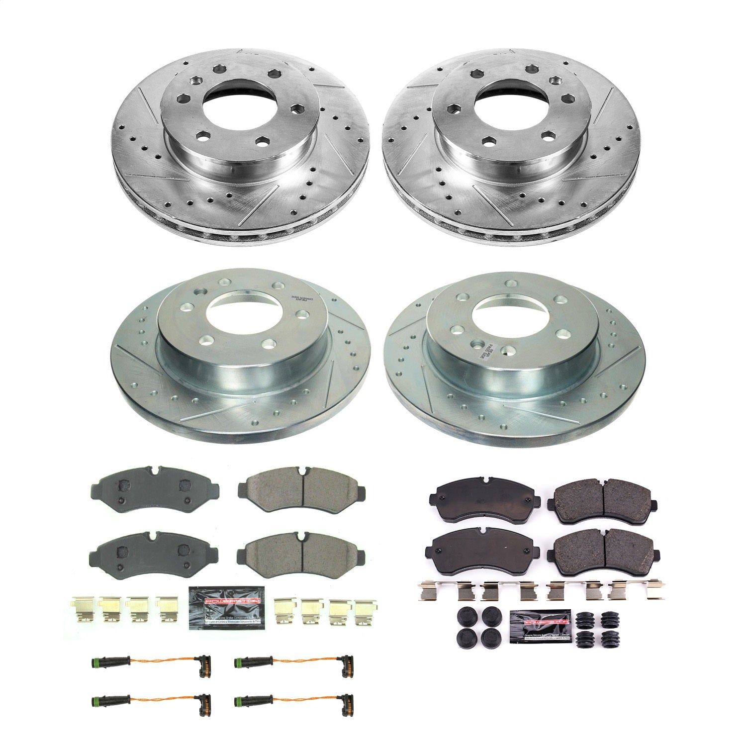 PowerStop Front & Rear Z23 Evolution Brake Kit | Mercedes-Benz Sprinter 2500 (2019–2021) (K8660)