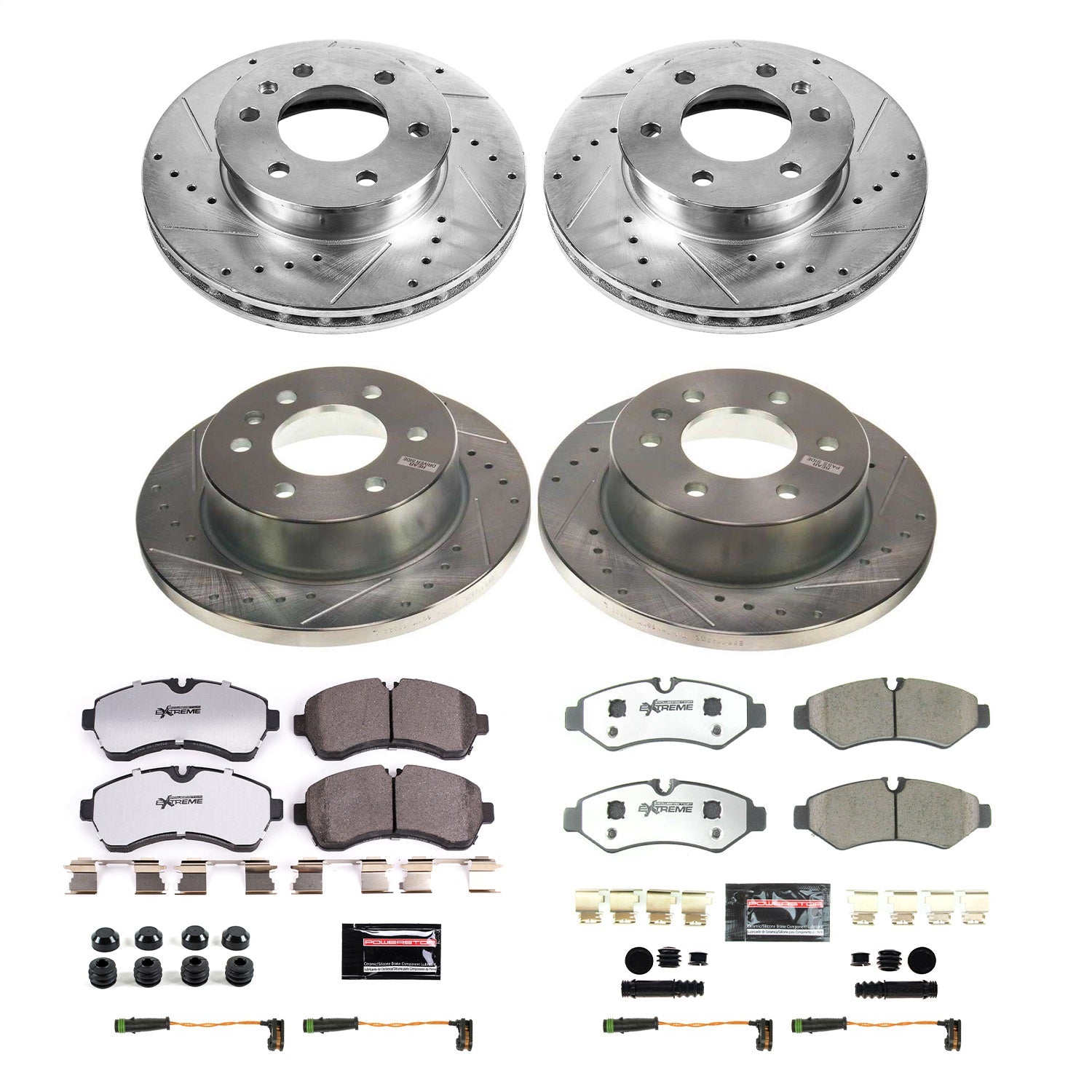PowerStop Front & Rear Z36 Truck & Tow Brake Kit | Mercedes-Benz Sprinter 2500 (2019–2021) (K8661-36)