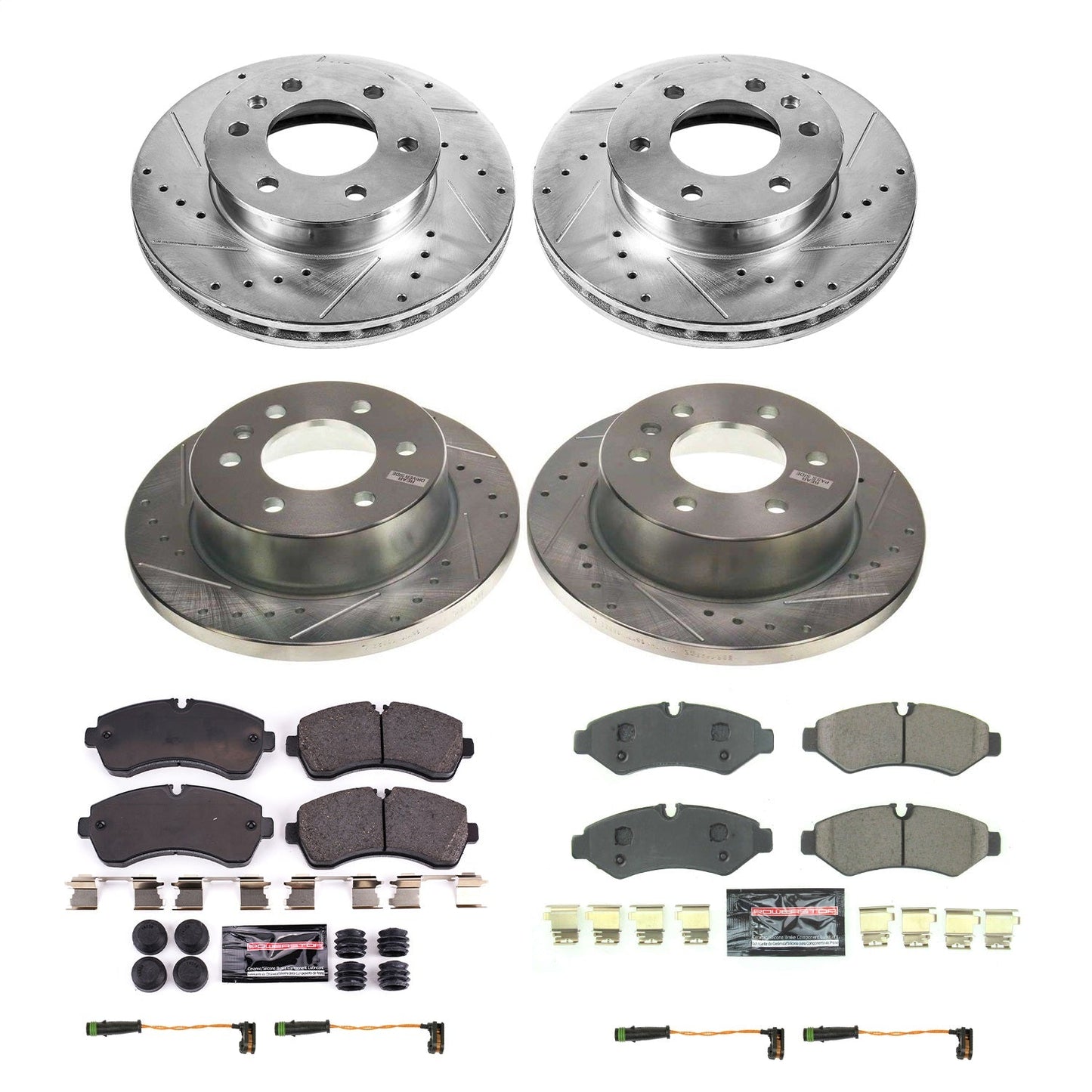 PowerStop Front & Rear Z23 Evolution Brake Kit | Mercedes-Benz Sprinter 2500 (2019–2021) (K8661)