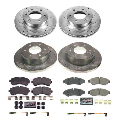 PowerStop Front & Rear Z23 Evolution Brake Kit | Mercedes-Benz Sprinter 2500 (2019–2021) (K8661)