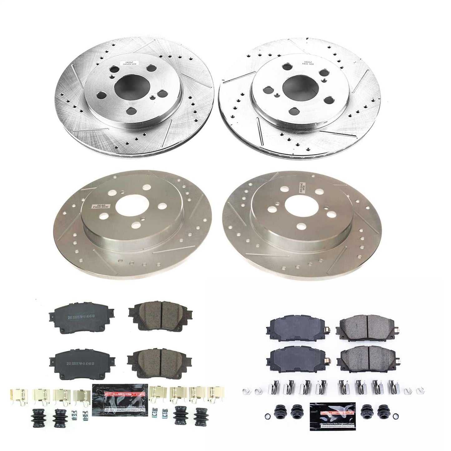 PowerStop Front & Rear Z23 Evolution Sport Brake Kit | Toyota Corolla (2020–2021) (K8664)
