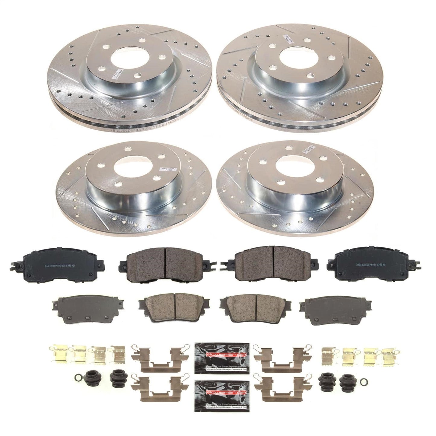 PowerStop Front and Rear Z23 Evolution Brake Kit | Nissan Altima 2019–2023 (K8684)