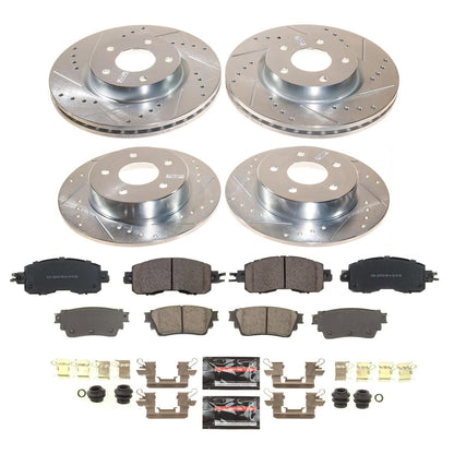 PowerStop Front and Rear Z23 Evolution Brake Kit | Nissan Altima 2019–2023 (K8684)