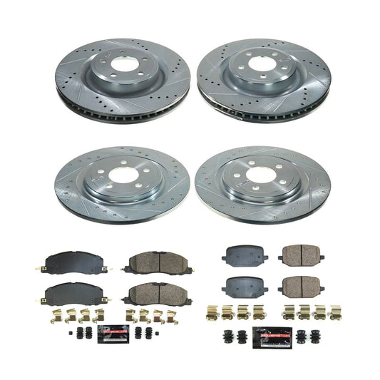 PowerStop Front & Rear Z23 Evolution Brake Kit | Ford Explorer (2020–2022) (K8693)