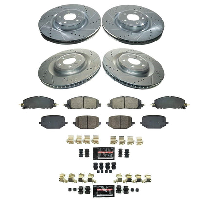PowerStop Front and Rear Z36 Truck & Tow Brake Kit | Lincoln Aviator (2020–2022) (K8694-36)