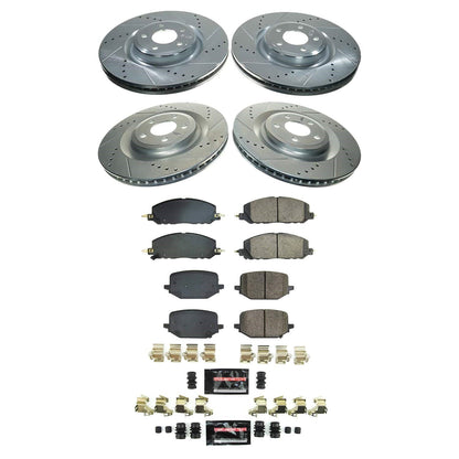PowerStop Front and Rear Z23 Evolution Brake Kit | Lincoln Aviator (2020–2022) (K8694)