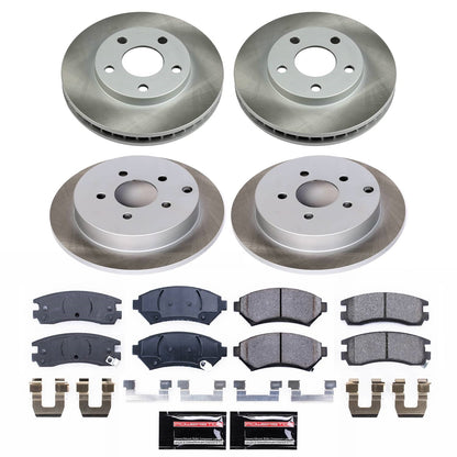 PowerStop Front and Rear Z23 Evolution Brake Kit | Kia Soul (2020–2021) (K8695)
