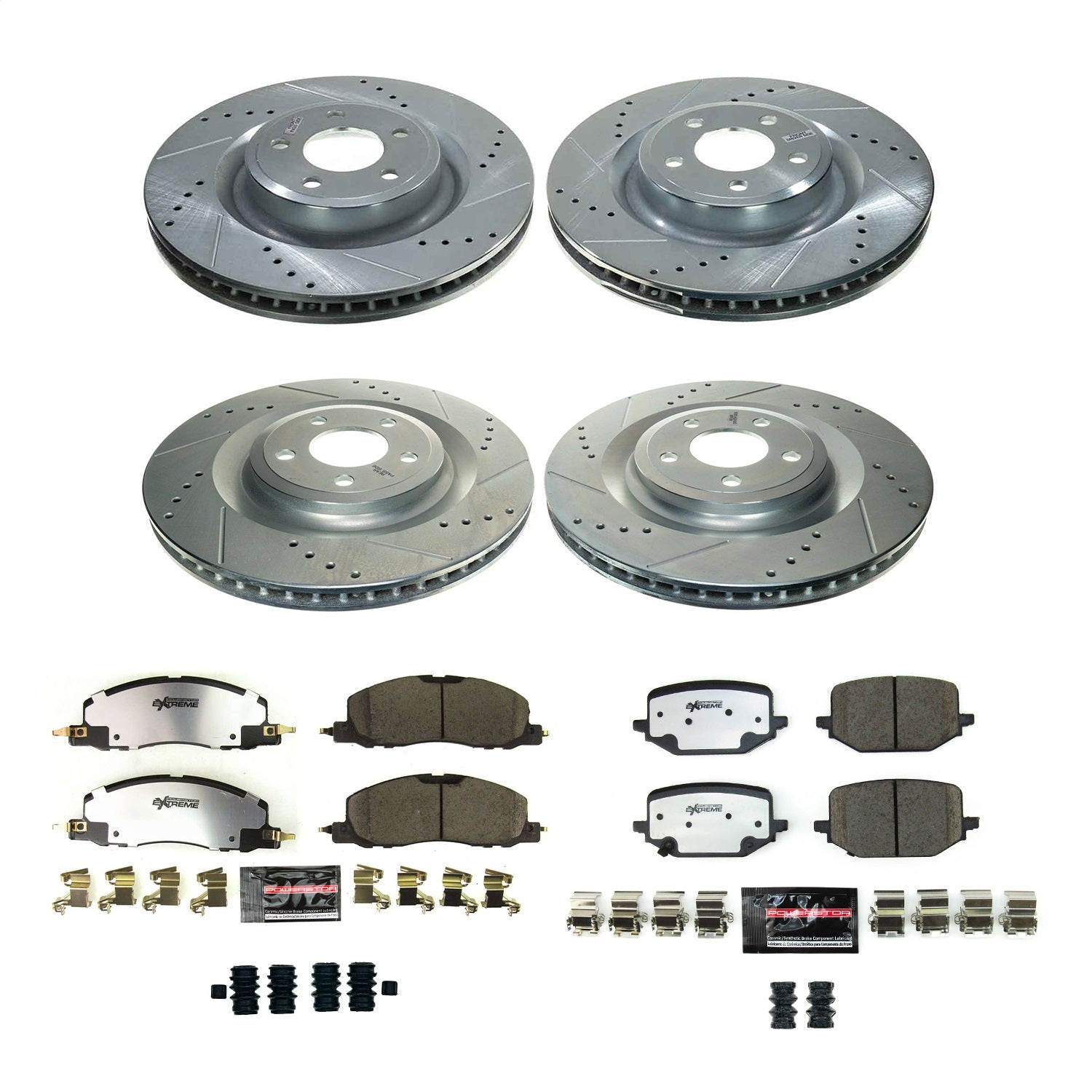 PowerStop Front and Rear Z36 Truck & Tow Brake Kit | Lincoln Aviator (2020–2022) (K8696-36)