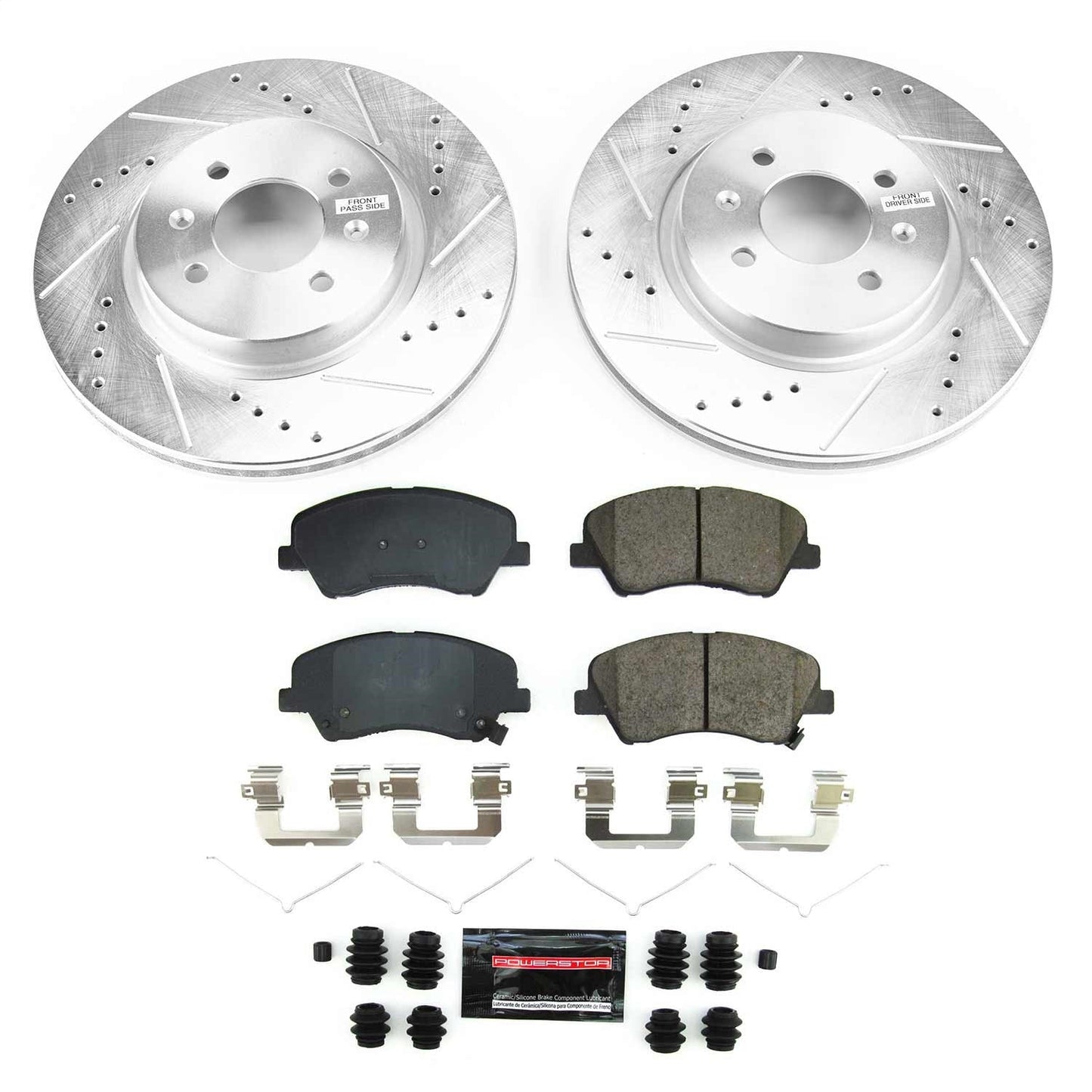 PowerStop Front Z23 Evolution Brake Kit | Hyundai Accent 2018–2021 (K8699)