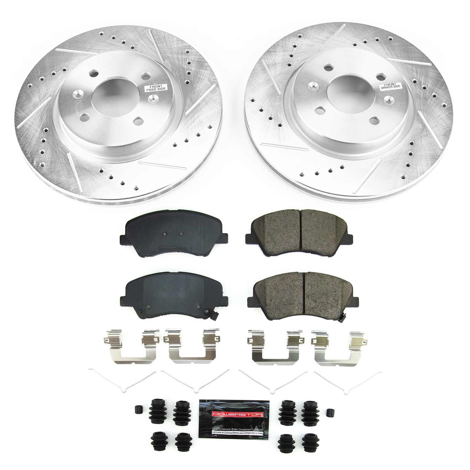 PowerStop Front Z23 Evolution Brake Kit | Hyundai Accent 2018–2021 (K8699)