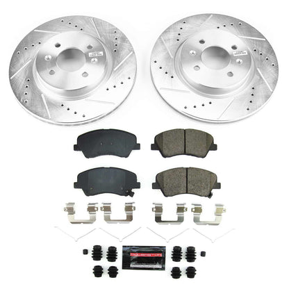 PowerStop Front Z23 Evolution Brake Kit | Hyundai Accent 2018–2021 (K8699)
