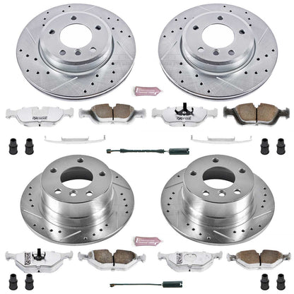 PowerStop Front & Rear Z26 Street Warrior Brake Kit | BMW Z3 (2001–2002) (K870-26)