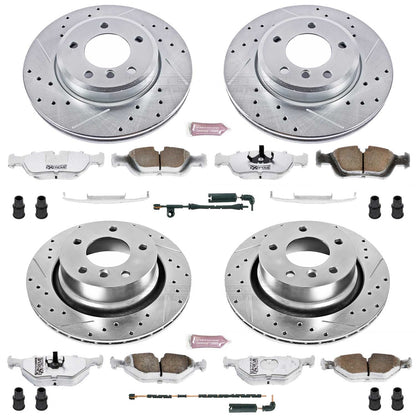 PowerStop Front & Rear Z26 Street Warrior Brake Kit | BMW Z4 (2003–2008) (K873-26)
