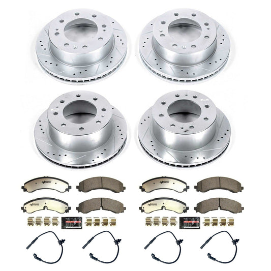 PowerStop Front & Rear Z36 Truck & Tow Brake Kit | GMC Sierra 2500 HD (2020) (K8732-36)