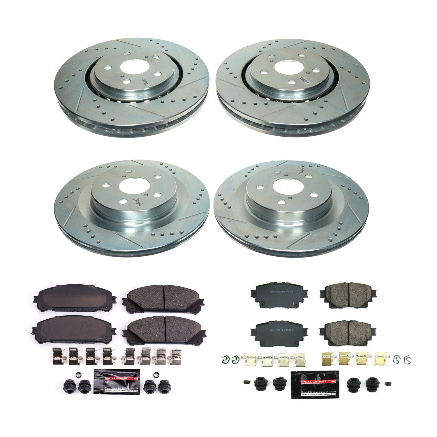 PowerStop Front & Rear Z23 Evolution Brake Kit | Toyota Sienna (2021–2022) (K8736)