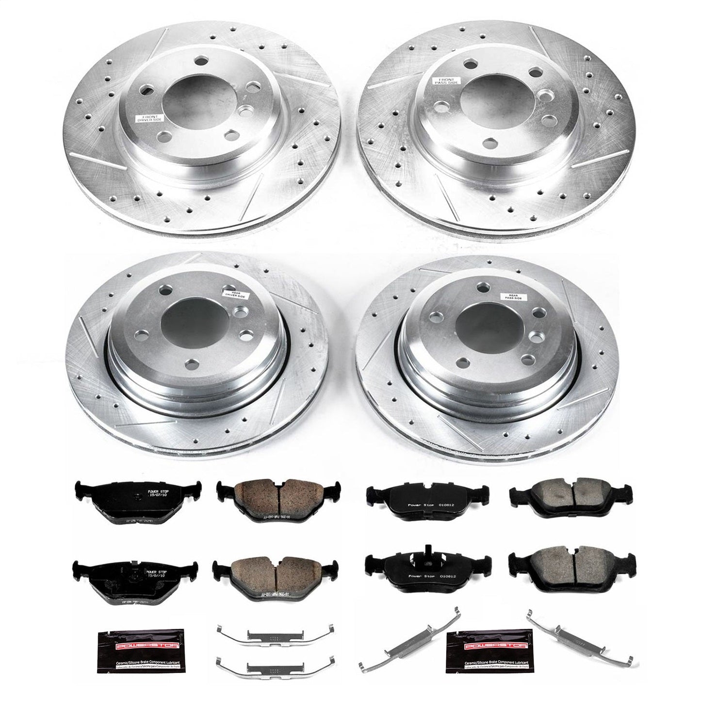 PowerStop Front & Rear Z23 Evolution Sport Brake Kit | BMW 325xi (2001–2005) (K874)