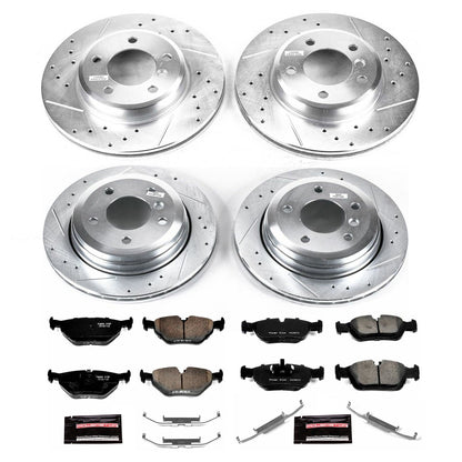 PowerStop Front & Rear Z23 Evolution Sport Brake Kit | BMW 325xi (2001–2005) (K874)
