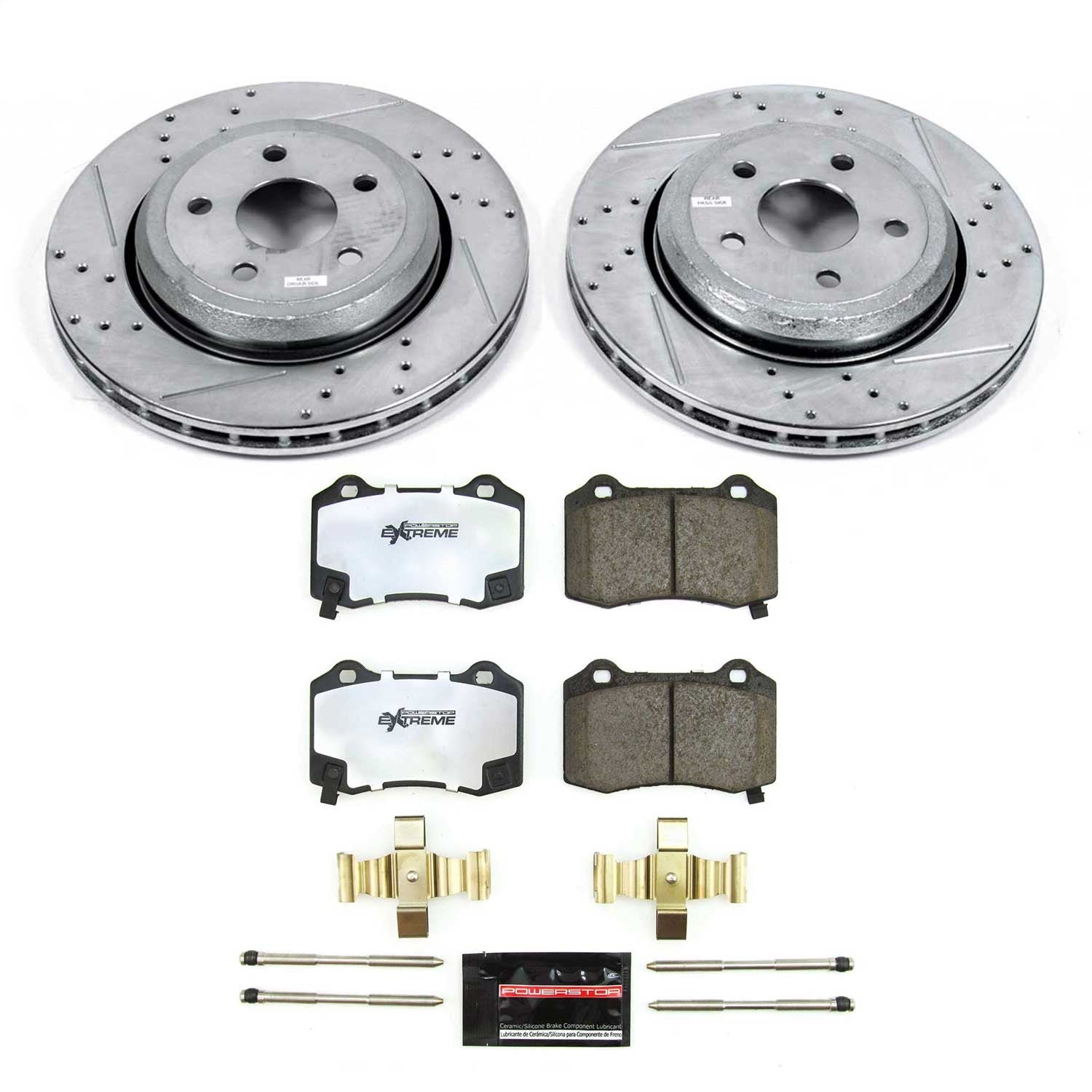 PowerStop Rear Z36 Truck & Tow Brake Kit | Jeep Grand Cherokee (2018–2021) (K8758-36)
