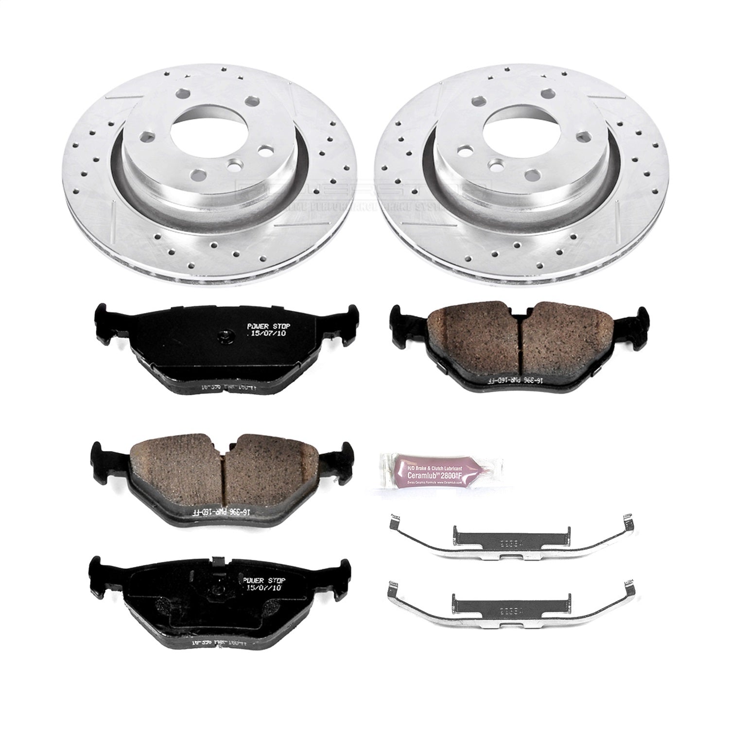 PowerStop Rear Z23 Evolution Sport Brake Kit | BMW 323i (2000) (K877)