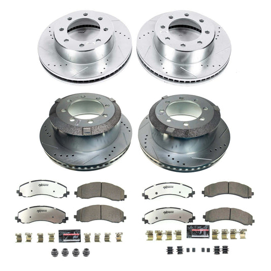 PowerStop Front and Rear Z36 Truck & Tow Brake Kit | Ram 3500 2019–2022 (K8792-36)