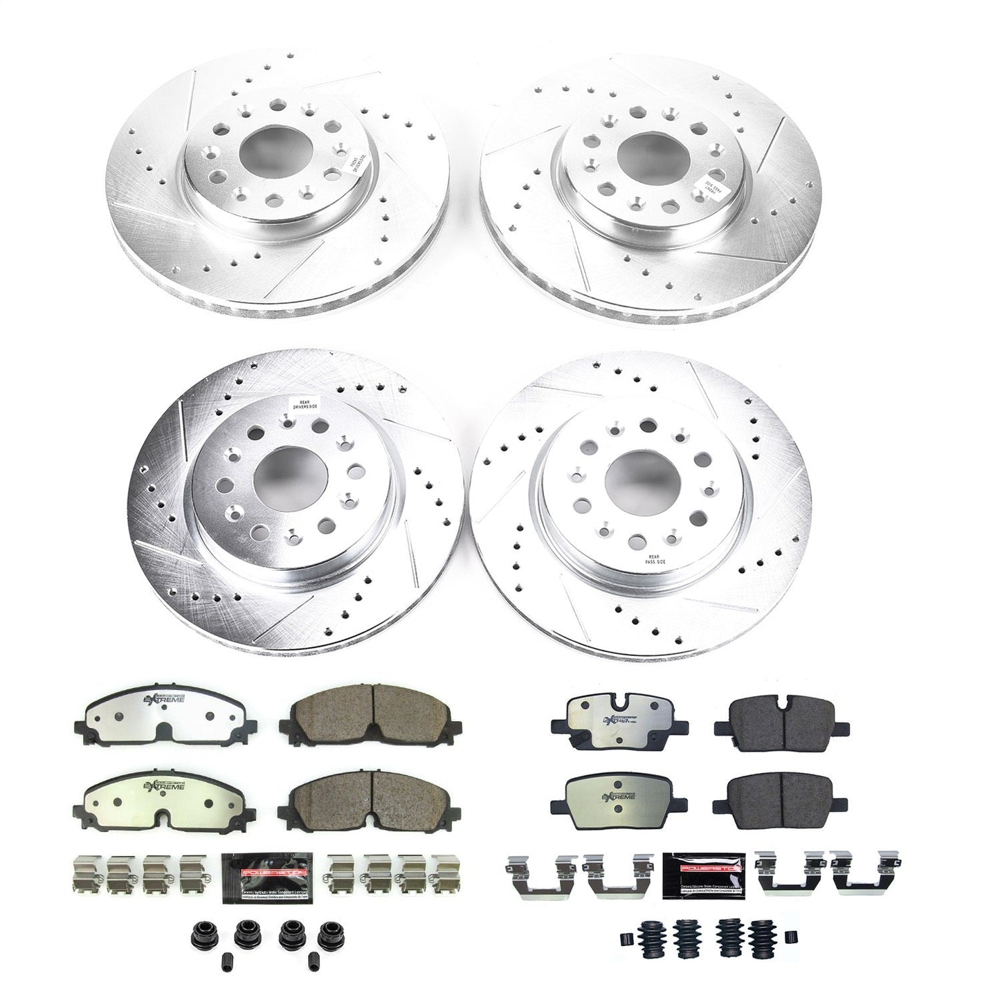 PowerStop Front and Rear Z36 Truck & Tow Brake Kit | GMC Acadia (2021) (K8794-36)