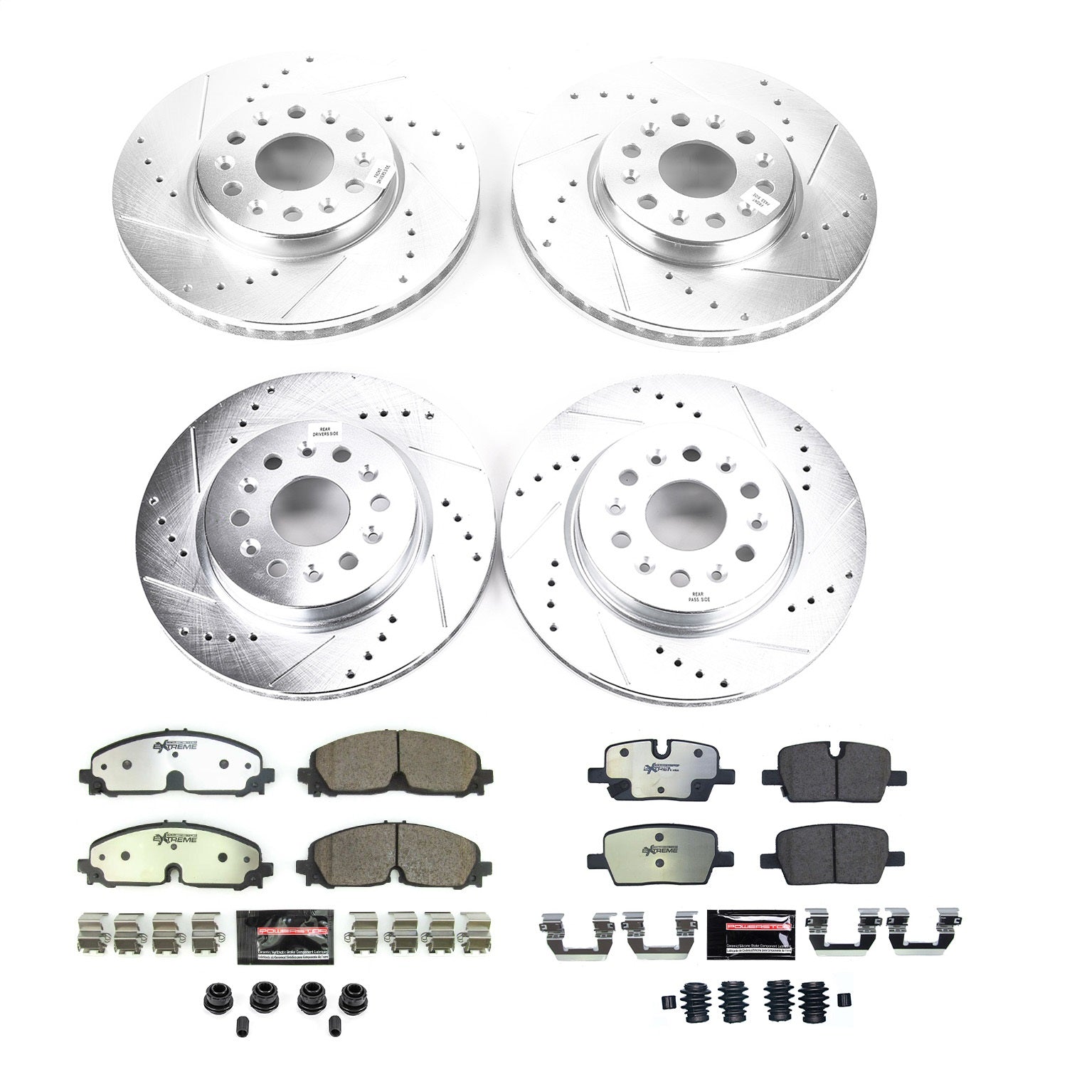 PowerStop Front and Rear Z36 Truck & Tow Brake Kit | GMC Acadia (2021) (K8794-36)